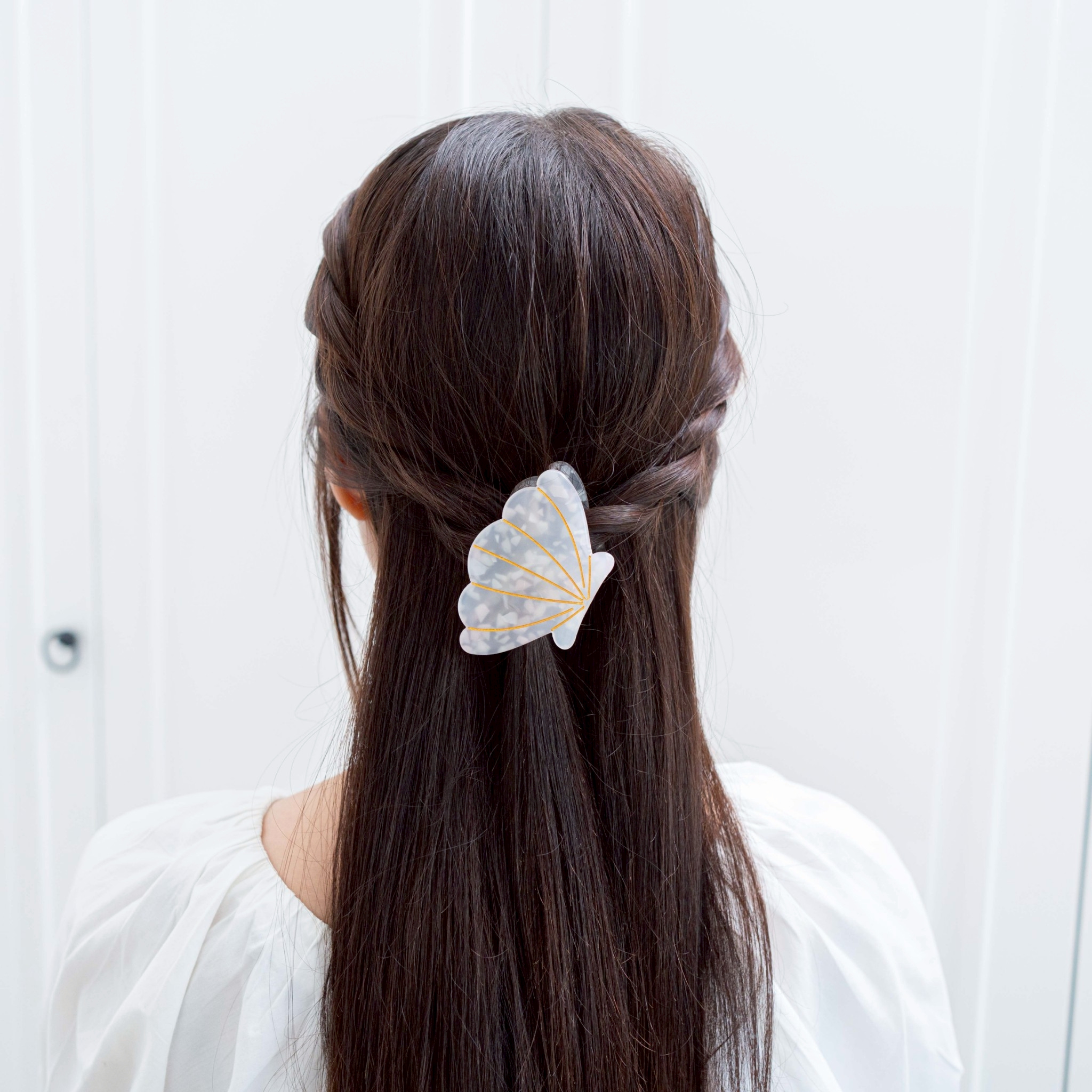 TITANIA Hair Clip กิ๊บหนีบผม สี Princess Shell นำเข้าจากเยอรมัน (1 ...
